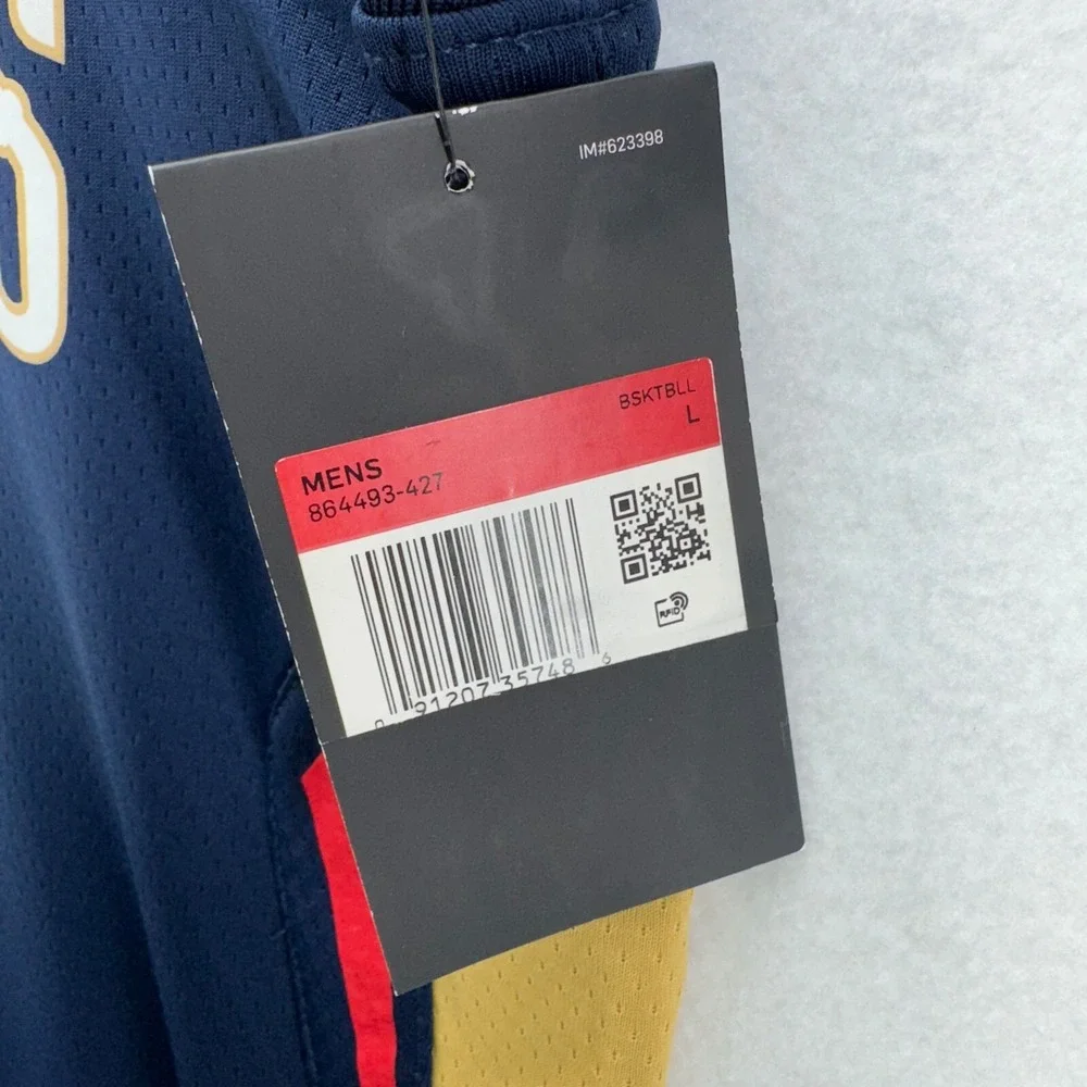 Nike NBA New Orleans Zion Williamson Swingman Jersey‎ Mens Size Large Blue Gold